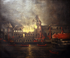 Incendie de la Salle d'Armes à Brest by Anonymous