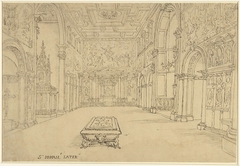 Interieur van de Sint-Jan in Lateranen te Rome by Unknown Artist