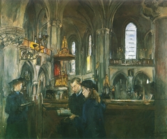 Interior from the Church Trefoldighetskirken by Harriet Backer