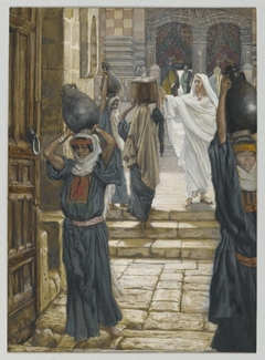 Jesus Forbids the Carrying of Loads in the Forecourt of the Temple by James Tissot