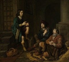 Joseph interpreting the dreams of the baker and the butler by Jan Victors