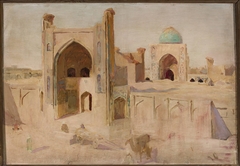 Kalan Mosque in Bukhara. From the journey to Turkestan by Jan Ciągliński