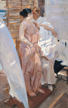 The Pink Robe, After the Bath (La bata rosa) by Joaquin Sorolla y Bastida