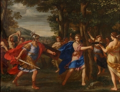 La rencontre de Renaud et Armide dans la Forêt enchantée by Giacinto Gimignani