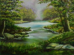 landscape in oil medium by avni verma