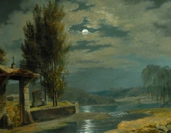 Landscape, Moonlight by Pierre-Henri de Valenciennes