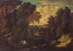 Landscape with a Ruined Tower by Cornelis Huysmans