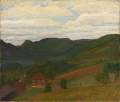 Landscape with an old Farm by Thorvald Erichsen