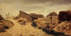 Landscape with Farm Buildings by Stanislas Lépine