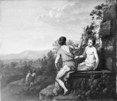 Landscape with Shepherd and Shepherdess by Gerard Hoet