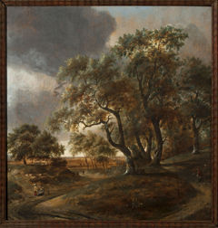 Landscape with staffage by Jan Vermeer van Haarlem I