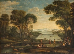 Landscape with the Marriage of Isaac and Rebecca by Anonymous