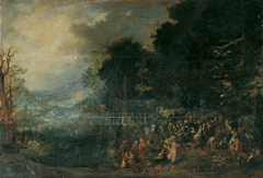 Landschaft mit Festgesellschaft by Johann Jakob Hartmann