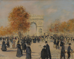 Les Champs-Élysées by Jean-Francois Raffaelli