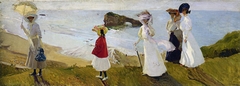 Lighthouse Walk at Biarritz by Joaquin Sorolla y Bastida