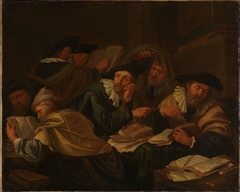 Malediction Being Read in the Synagogue by Jacob Toorenvliet