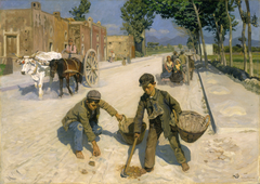 Manure Gatherers by Henry Pether