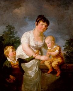 Mariana Juliana Laureus and Her Two Sons by Aleksander Lauréus