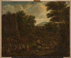 Marketplace by Peeter van Bredael