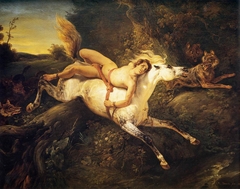 Mazeppa and the Wolves by Horace Vernet