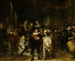 Militia Company of District II under the Command of Captain Frans Banninck Cocq, Known as the ‘Night Watch’ by Rembrandt