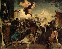 Miracle of St Mark. Copy after Tintoretto by Eilif Peterssen