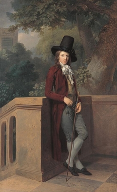 Nicolas Châtelain in the garden by Johann Friedrich August Tischbein