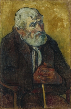 Old Man with a Stick by Paul Gauguin