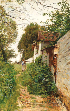 On the trail to Combs-la-Ville by Telemaco Signorini