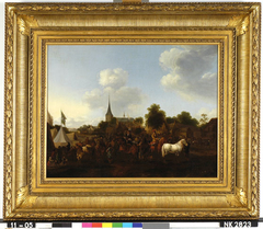 Paardenmarkt te Valkenburg by Anonymous