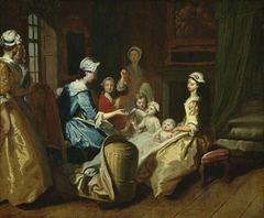 Pamela tells a nursery tale by Joseph Highmore