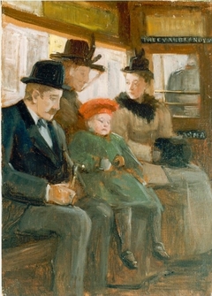 Passengers in the tramway by Anna Gildemeester