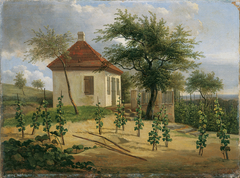 Pavillon auf Dr. Körners Weinberg bei Loschwitz by Traugott Faber