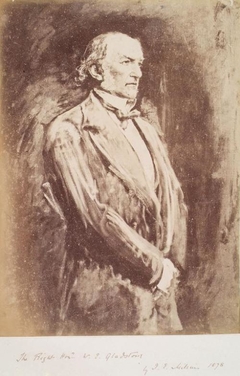 Photograph of  Portrait of Gladstone by Millais, from an album compiled by Sir John Everett Millais - Rupert Potter - ABDAG012311 by Rupert William Potter