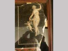 Pompeian Fragment of a Wall Painting - Venus and Cupid by Unidentified Artist