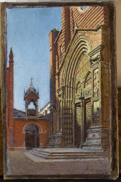 Portal of the church of St. Anastasia in Verona by Aleksander Gierymski