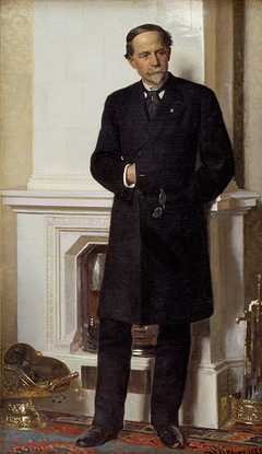 Portræt af arkitekten F. Meldahl by Peder Severin Krøyer