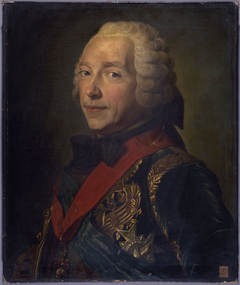 Portrait de Charles-Louis-Auguste Fouquet, duc de Belle-Isle (1684-1761), maréchal de France by Maurice-Quentin de La Tour