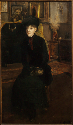 Portrait de Mary Cassat (1845-1926), peintre by Jacques-Émile Blanche