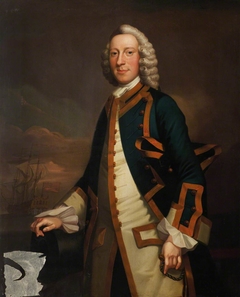 Portrait of a Captain, circa 1750 by Anonymous