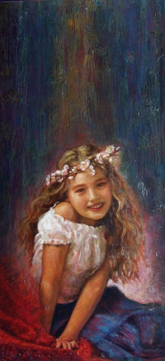 "Portrait of a little girl" by Οδυσσέας Οικονόμου