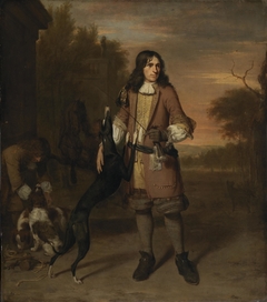 Portrait of a Man as a Hunter by Jan Verkolje