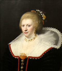 Portrait of a woman by Jan van Ravesteyn