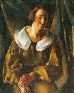 Portrait of a young Girl by Vilmos Aba-Novák