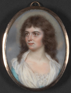 Portrait of a Young Lady, probably the artist's daughter Anna Maria Woolf by John Smart