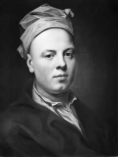 Portrait of a Young Man Wearing a White Cap by Balthasar Denner