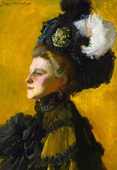 Portrait of artist's wife, Jadwiga (nee Janakowska) by Józef Mehoffer