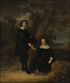 Portrait of Dirck Graswinckel and Geertruyt van Loon by Govert Flinck