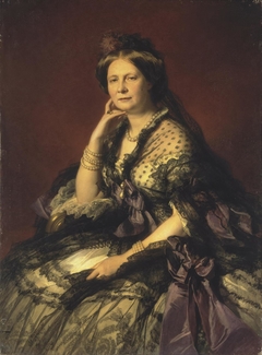 Portrait of Grand Princess Yelena Pavlovna by Franz Xaver Winterhalter