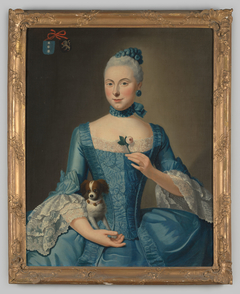 Portrait of Jacoba Johanna Bouwens (1741-1793) by Pierre Frédéric de la Croix